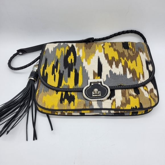 Rafē New York | abstract linen print purse - Picture 1 of 3